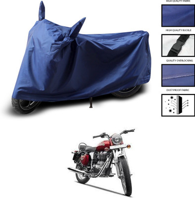 CODOKI Two Wheeler Cover for Royal Enfield(Bullet Electra Twinspark, Blue)