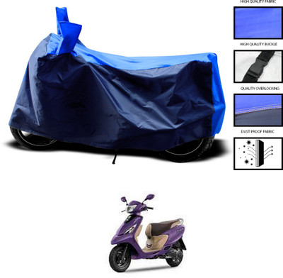 CODOKI Two Wheeler Cover for TVS(Scooty Zest 110, Blue)
