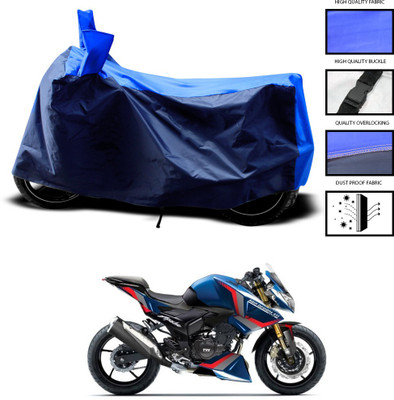 PAGORA Two Wheeler Cover for TVS(Apache RTR 180, Blue, Blue)