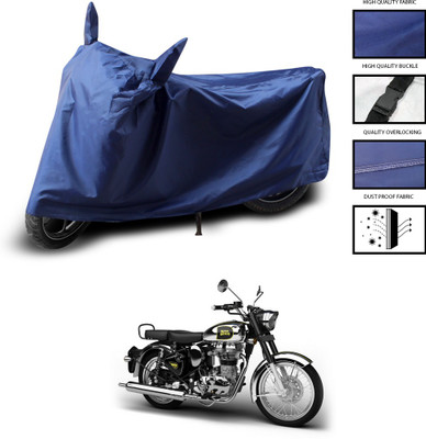 CODOKI Two Wheeler Cover for Royal Enfield(Classic Chrome, Blue)