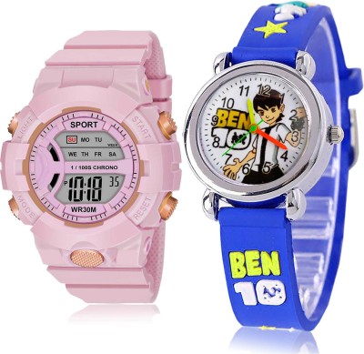 NEUTRON Analog-Digital Watch  - For Girls