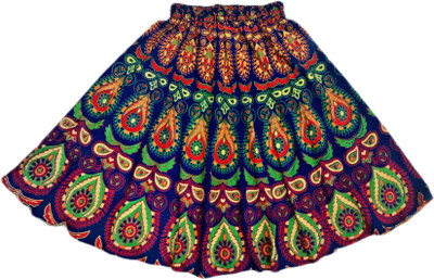SHREE GOVIND TEXTILES Printed Girls Flared Multicolor Skirt