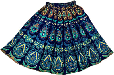 SHREE GOVIND TEXTILES Printed Girls Flared Multicolor Skirt