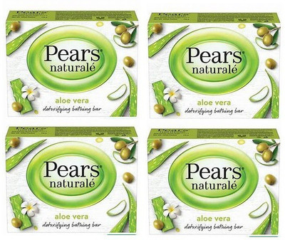 Pears Natural AloeVera Detoxifying Soap Bar (4 x 125 g)(4 x 125 g)