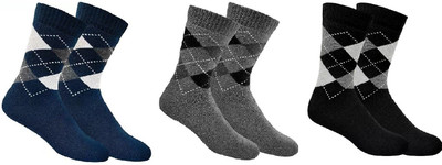 Liyana Collection Men Solid Calf Length(Pack of 3)
