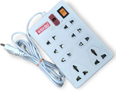 Electo A Extension Board Surge Protector 8  Socket Extension Boards(White, 3 m)