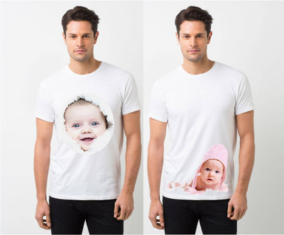 HamsaMART.com Solid Men Round Neck White T-Shirt