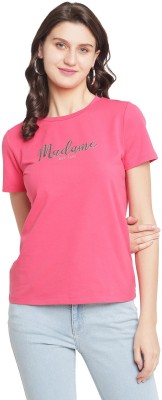 MADAME Casual Self Design Women Pink Top