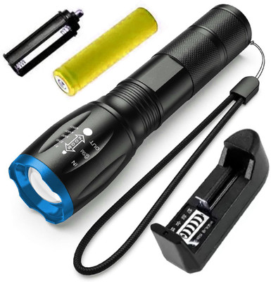 Small Sun Power full Professional Tactical Flashlight,Torch Torch(Black, 13.6 cm, Rechargeable)