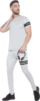 RABBY Striped Men Track Suit