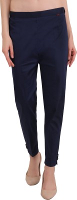 EZIA OUTFIT Slim Fit Women Blue Trousers