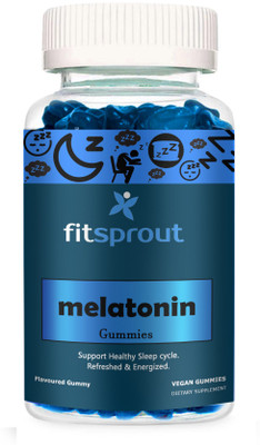 Fitsprout Melatonin Gummies Men & Women Sleeping Pills Deep Sleep Supplement (SD10)Ultra(30 No)