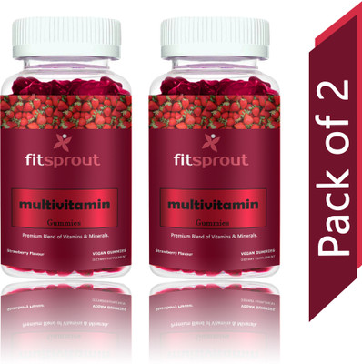 Fitsprout Daily Multivitamin Gummies For Immunity, Energy For Men & Women (SD41)Ultra(2 x 30 Tablets)