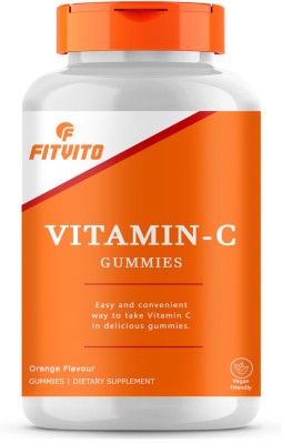 Fitvito Vitamin C Orange & Zinc for Adults & Kids, Immunity Boost, Skincare (SD12)Pro(30 No)