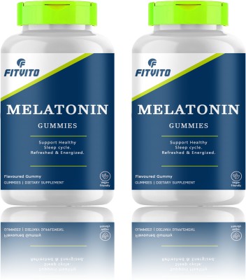 Fitvito Melatonin Gummies Men & Women Sleeping Pills Deep Sleep Supplement (SD25)Pro(2 x 15 No)