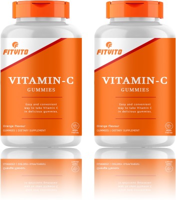 Fitvito Vitamin C Orange & Zinc for Adults & Kids, Immunity Boost, Skincare (SD27)Pro(2 x 15 No)