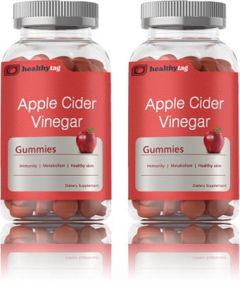 Healthy Tag Apple Cider Vinegar Gummies For Weight Loss and Gud Health (SD17)Advanced(2 x 30 Tablets)