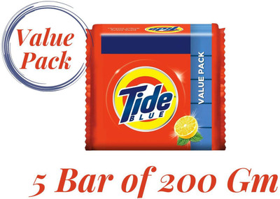 Tide Blue Detergent Bar Soap - Value Pack Detergent Bar(1000 g)