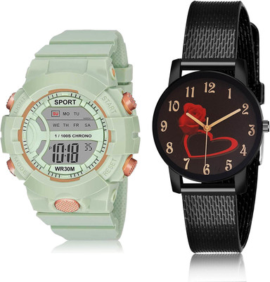 NEUTRON Analog-Digital Watch  - For Girls