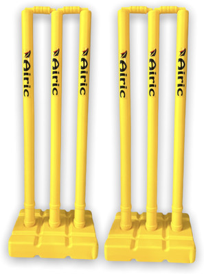 Airic Target Heavy Quality Plastic Wickets (Set Of 6) Cricket Stumps(Yellow)