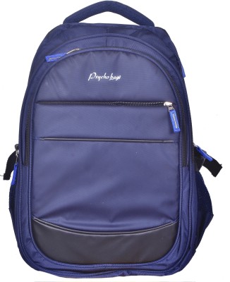 Vishu PSYCHO BAGS Blue Backpack with Rain Cover 31 L Laptop Backpack(Blue)