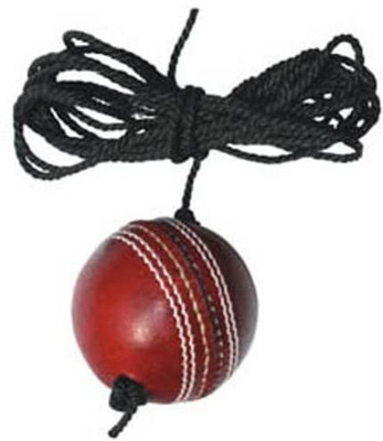 HACKERX Leather Hanging Ball Heavy Practice-Ball for Senior Players (150Gm-170Gm Each) Cricket Training Ball(Standard, Pack of 1, Red)