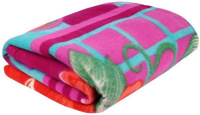 MORADO Printed Double Fleece Blanket for  Mild Winter(Woollen Blend, Printed)