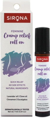 SIRONA Feminine Menstrual Cramp Relief Roll On for Quick Relief in Period Pain Liquid(9 ml)