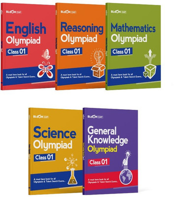 Bloom CAP Olympiad Science, Mathematics, Reasoning, English, General Knowledge Class 1 (Set of 5 books)(English, Paperback, Verma Akriti)