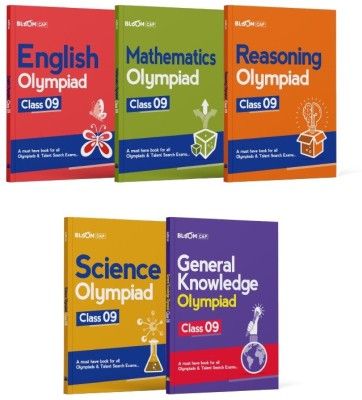 Bloom CAP Olympiad Science, Mathematics, Reasoning, English, General Knowledge Class 9 (Set of 5 books)(English, Paperback, Verma Akriti)