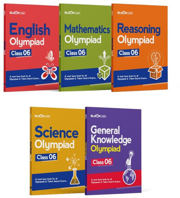 Bloom CAP Olympiad Science, Mathematics, Reasoning, English, General Knowledge Class 6 (Set of 5 books)(English, Paperback, Verma Akriti)