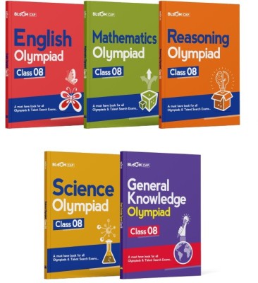 Bloom CAP Olympiad Science, Mathematics, Reasoning, English, General Knowledge Class 8 (Set of 5 books)(English, Paperback, Verma Akriti)