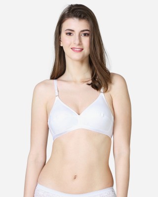 V Star Lavender Women T-Shirt Non Padded Bra(White)