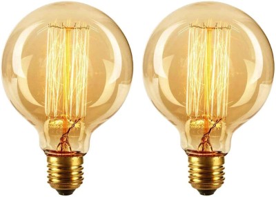 Brightlance 40 W Round E27 Incandescent Bulb(Yellow, Pack of 2)