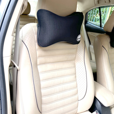 Oshotto Black Memory Foam Car Pillow Cushion for Universal For Car(Rectangular, Pack of 1)
