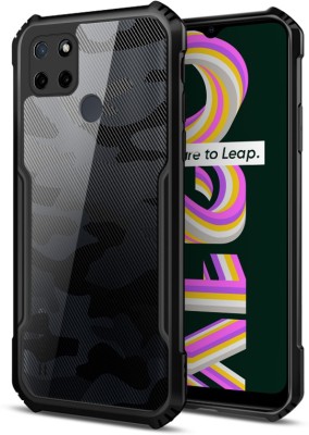 Glaslux Back Cover for Realme C21Y(Black, Camera Bump Protector, Pack of: 1)