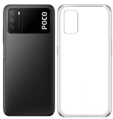 DMJHP Back Cover for Poco m3(Transparent, Pack of: 1)