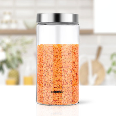 BOROSIL Glass Grocery Container  - 1200 ml(Clear)