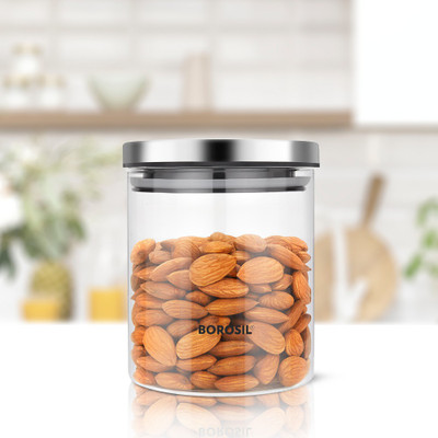 BOROSIL Glass Grocery Container  - 600 ml(Clear)