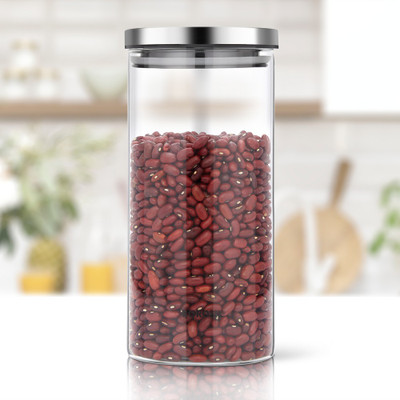 BOROSIL Glass Grocery Container  - 1200 ml(Clear)