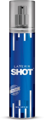 LAYER'R Shot Deep Desire Long Lasting Fragrance Body Spray  -  For Men(150 ml)