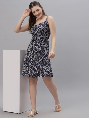 Oomph! Women A-line Blue Dress