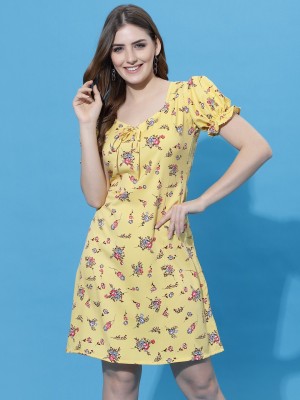 Oomph! Women A-line Yellow Dress