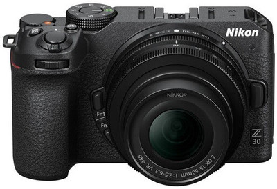 NIKON Z30 Mirrorless Camera Z DX 16 - 50 mm f/3.5 - 6.3 VR & Nikkor Z DX 50 - 250 mm f/4.5 - 6.3 VR Lens(Black)