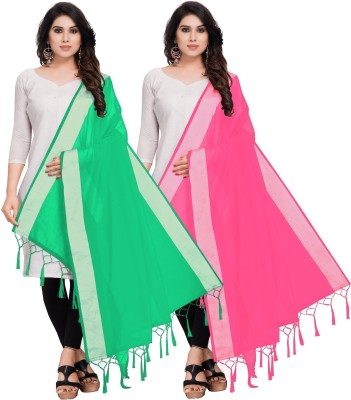 Sidhidata Cotton Silk Solid Women Dupatta