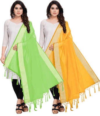 Style deal Cotton Silk Solid Women Dupatta