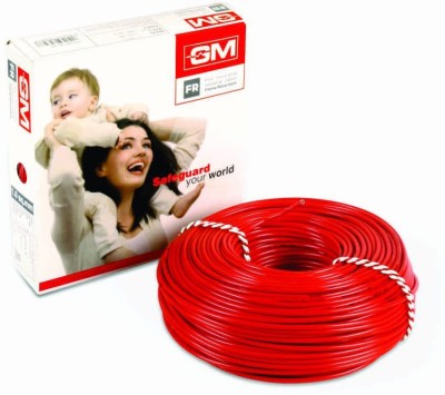 GM FR PVC 0.75 sq/mm Red 90 m Wire(Red)