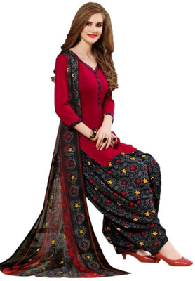 Ruhabs Crepe Printed Salwar Suit Material