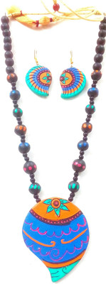 Haus Fabula Terracotta Multicolor Jewellery Set(Pack of 1)