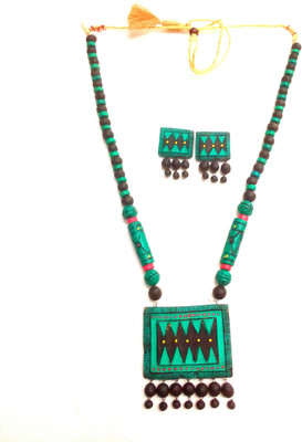 Haus Fabula Terracotta Multicolor Jewellery Set(Pack of 1)